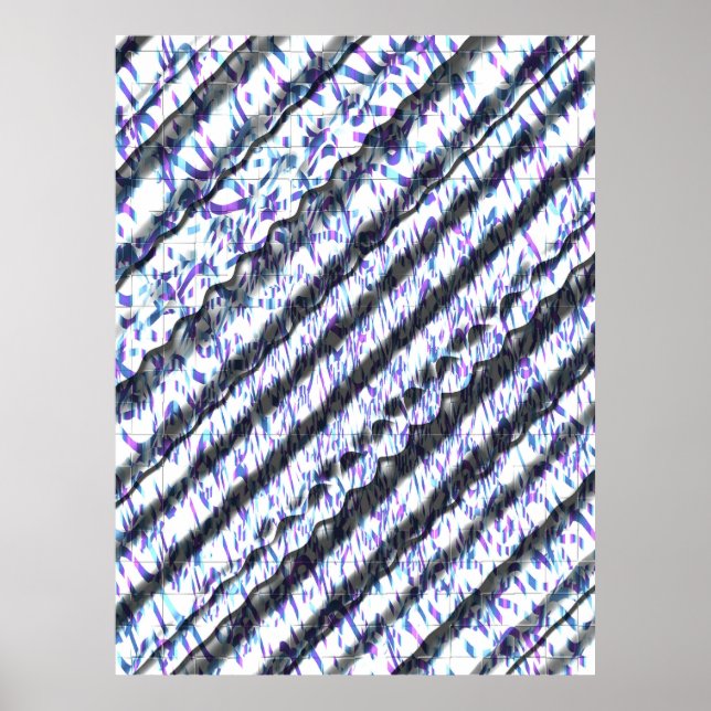 Art Nouveau Styles OP Art Pattern  Poster (Front)