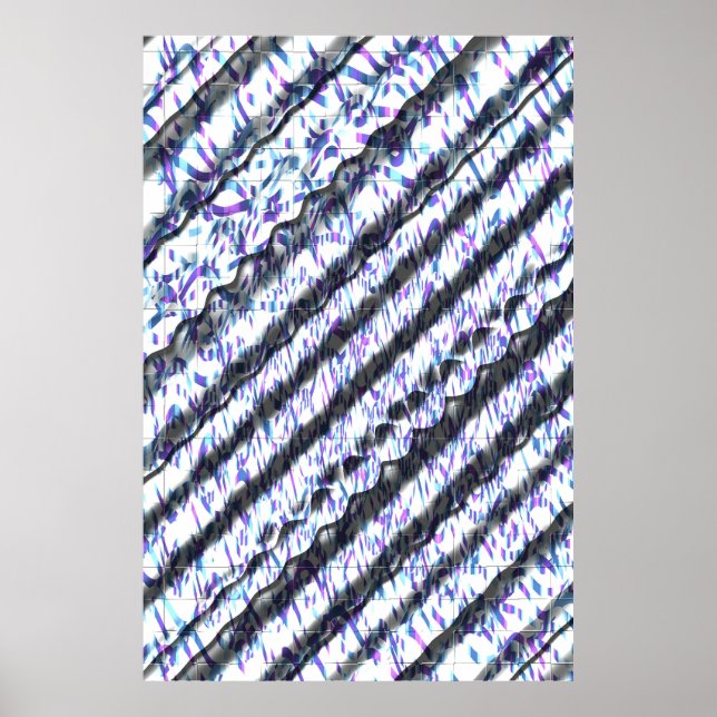 Art Nouveau Styles OP Art Pattern  Poster (Front)