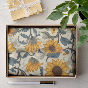 Art Nouveau Sunflower Tissue Paper – 10lb, 17"x23"