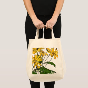 Art Nouveau Sunflowers Tote Bag