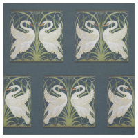 Art Nouveau Swans Pattern: Walter Crane Swan Print