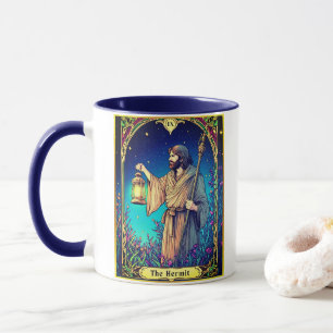 Art Nouveau Tarot Card, The Hermit Mug