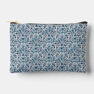 Art Nouveau Teal Floral Accessory Pouch