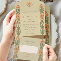 Art Nouveau Tear-Away RSVP