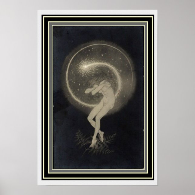 Art Nouveau "Temple Dance of the Soul" 13 x 19 Poster (Front)