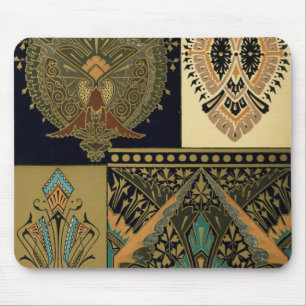 Art nouveau textile pattern Christopher dresser Mouse Pad