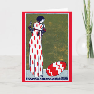  Art Nouveau Thank You Card