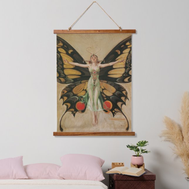 Art Nouveau "The Flapper" Frank Xavier Leyendecker Hanging Tapestry (Bedroom)