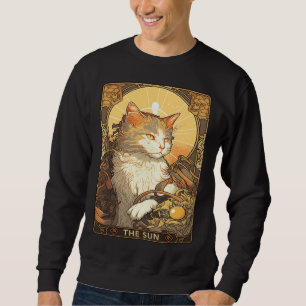 Art Nouveau The Sun Tarot Card Cat Taro Sweatshirt