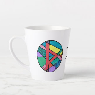 Art Nouveau Thurisaz Rune Latte Mug – DEFENSE!