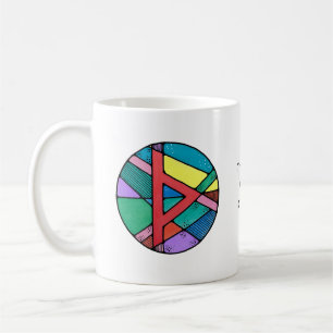 Art Nouveau Thurisaz Rune Mug – DEFENSE!