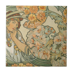 art nouveau tile