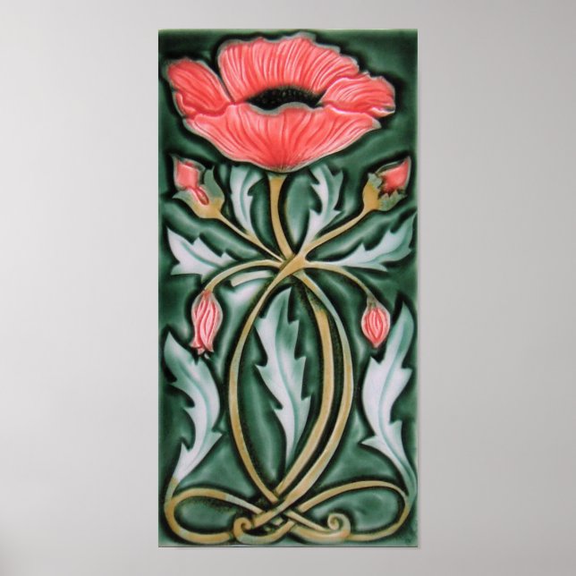 Art Nouveau Tile Poster (Front)
