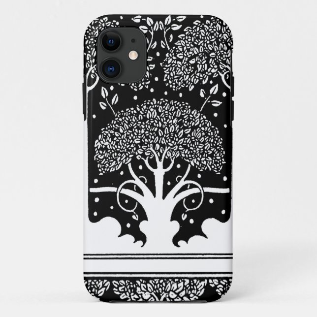 Art Nouveau Tree Beardsley Pattern Case-Mate iPhone Case (Back)