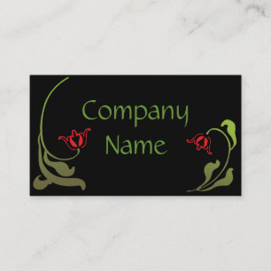 Art Nouveau Tulips Business Cards