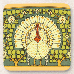Art Nouveau Turkey Coaster