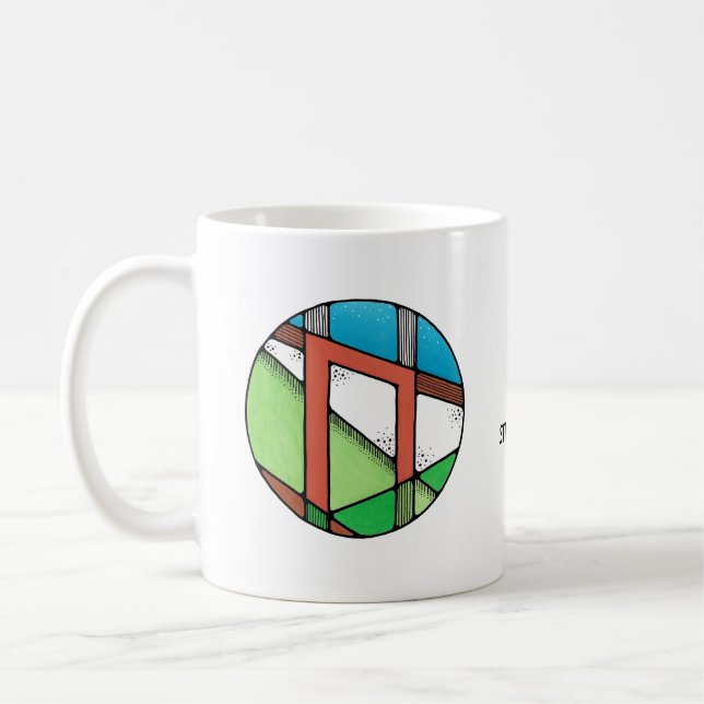 Art Nouveau Uruz Rune Mug – STRENGTH! (Left)
