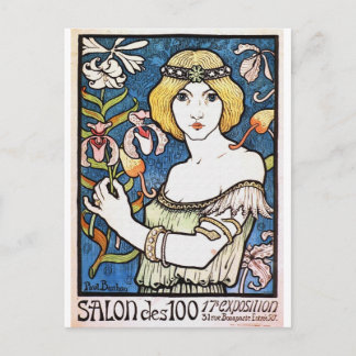 Art Nouveau Vintage Beauty - Postcard