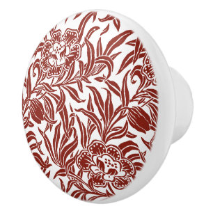 Art Nouveau Vintage Botanical Floral Pattern Ceramic Knob