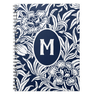 Art Nouveau Vintage Botanical Floral Pattern  Notebook