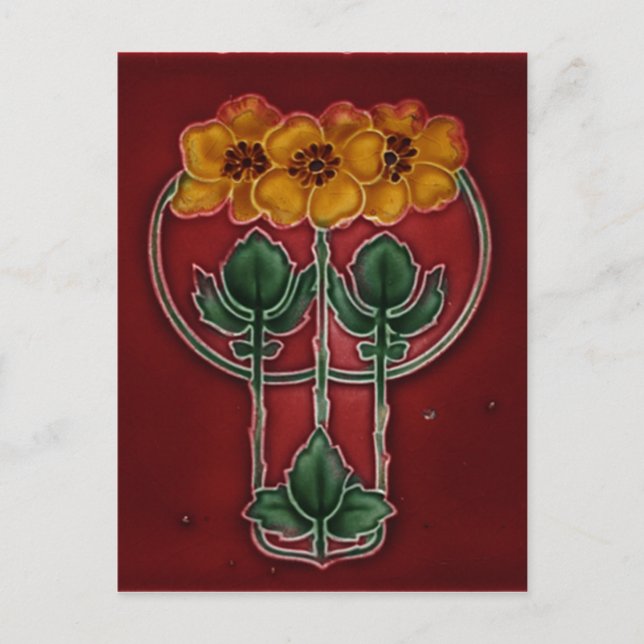 Art Nouveau Vintage Design Postcard (Front)