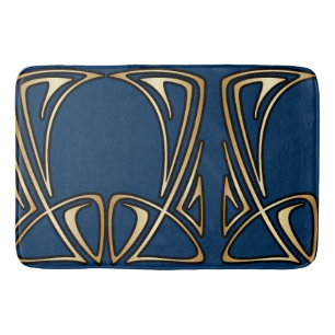 art nouveau,vintage,floral,belle époque,elegant,b bath mat