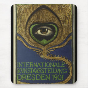 Art nouveau vintage internatio exhibition Klingner Mouse Pad