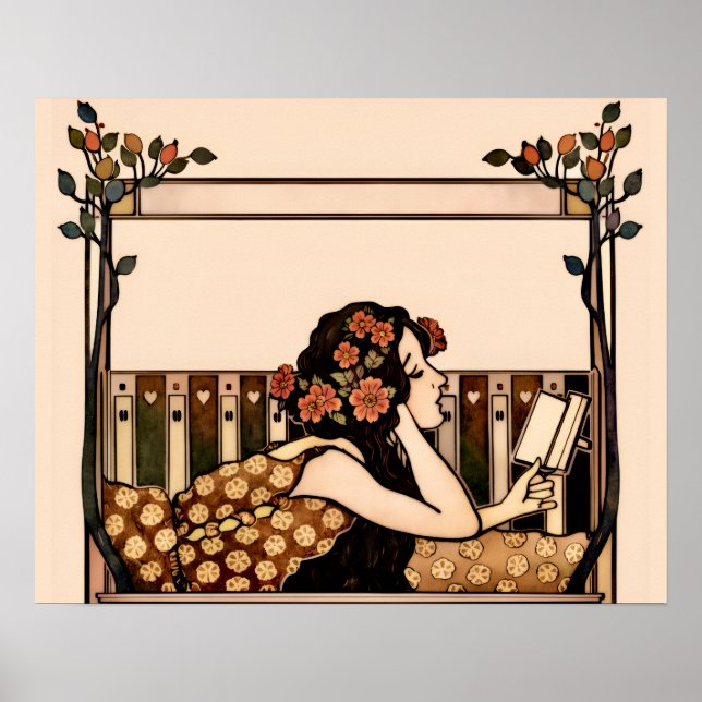 Art Nouveau Vintage reader Poster (Front)