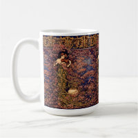 Art Nouveau Violinist in Blossoms – Vintage Floral