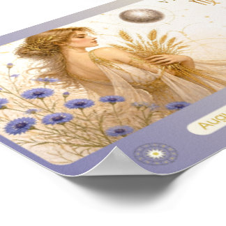 Art Nouveau Virgo Zodiac Print
