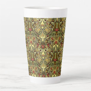 Art Nouveau Wallpaper Latte Mug 