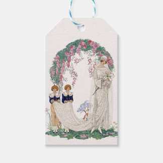 Art Nouveau Wedding Illustration – Vintage Bridal  Gift Tags