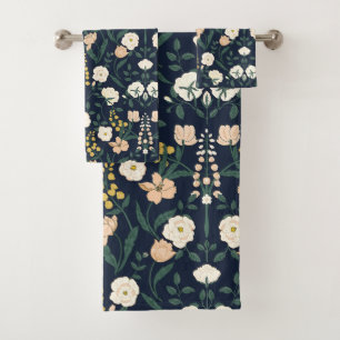 Art Nouveau William-Morris Pattern Bath Towel Set
