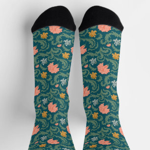 Art Nouveau William-Morris Pattern Socks