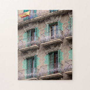 Art Nouveau Windows - Barcelona, Spain Jigsaw Puzzle