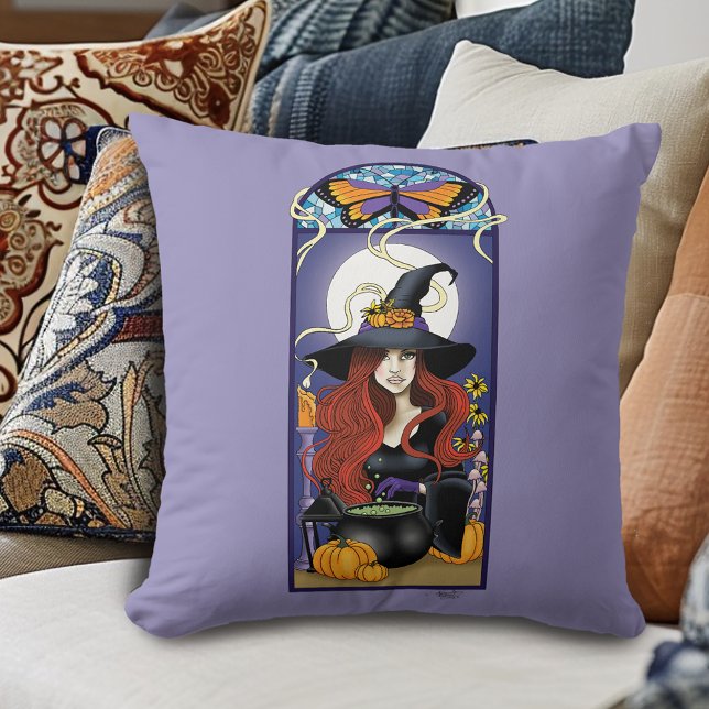 Art Nouveau Witch Cushion (Creator Uploaded)