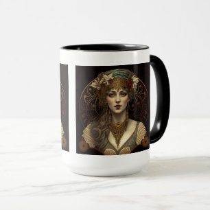 Art Nouveau Woman Combo Mug, 15 oz  Mug