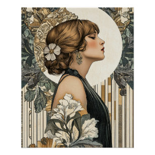Art Nouveau Woman Poster