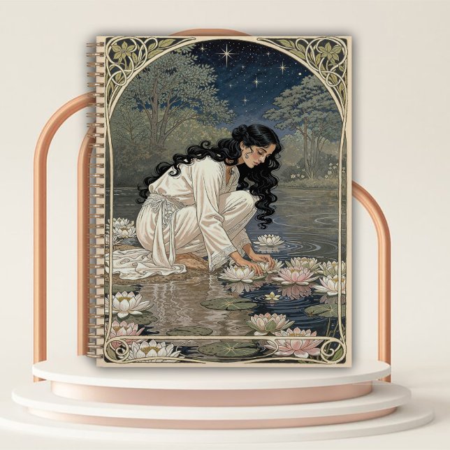 Art Nouveau Woman with Water Lilies Planner (Creator Uploaded)