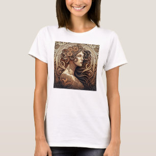 Art Nouveau Woman Women's Basic T-Shirt