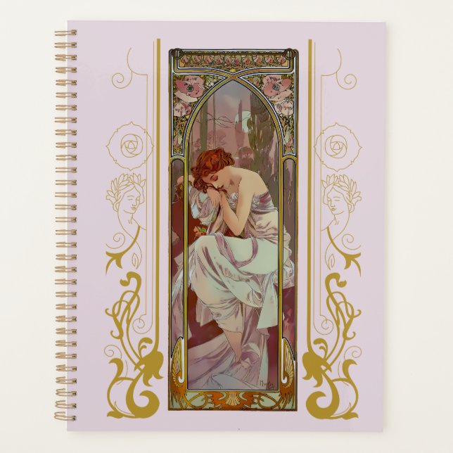 Art Noveau Alphonse Mucha Night’s Rest Planner (Front)
