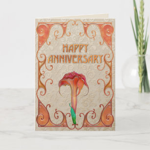 Art Noveau Anniversary Card