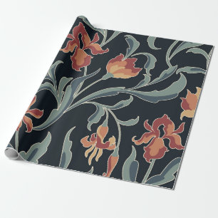 art noveau style floral seamless patternart,floral wrapping paper