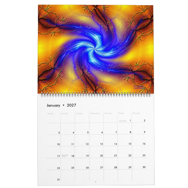 Art Oblique 2015 Calendar (Jan 2027)