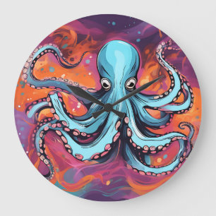Art Octopus Dream Large Clock