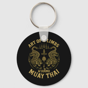 Art of 8 Limbs MMA Tiger Muay Thai Fighter Muay Key Ring
