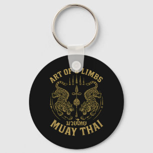 Art of 8 Limbs MMA Tiger Muay Thai Fighter Muay Key Ring