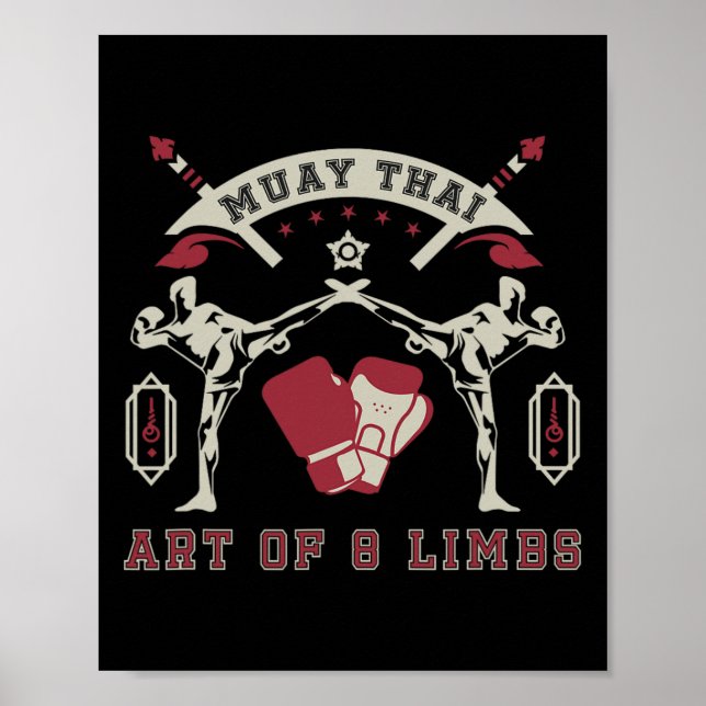 Art Of 8 Limbs Muay Thai  Poster (Front)