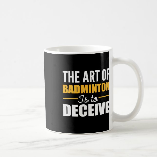 Art Of Badminton Badminton Player  Coffee Mug (Right)