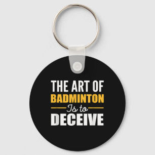 Art Of Badminton Badminton Player Key Ring